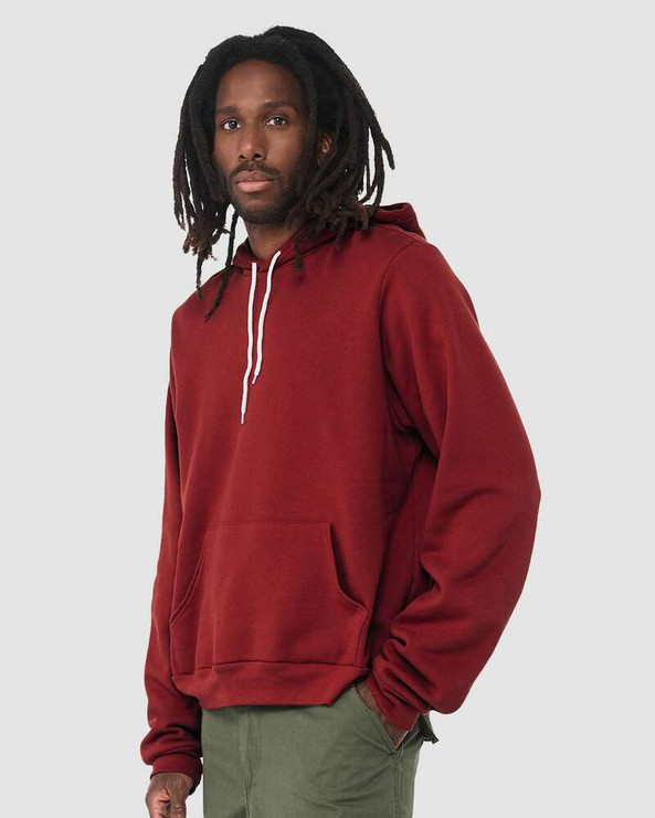 Bella+Canvas 3719 - Unisex Poly/Cotton Hooded Pullover Sweatshirt