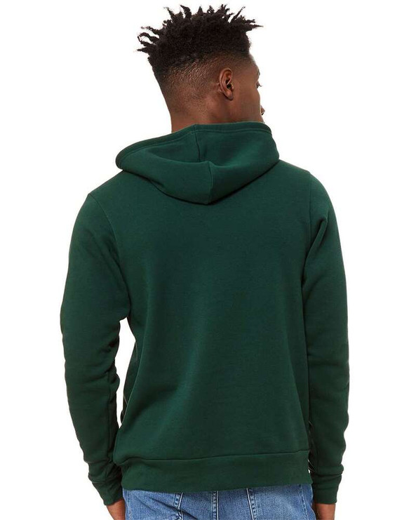 Bella+Canvas 3719 - Unisex Poly/Cotton Hooded Pullover Sweatshirt