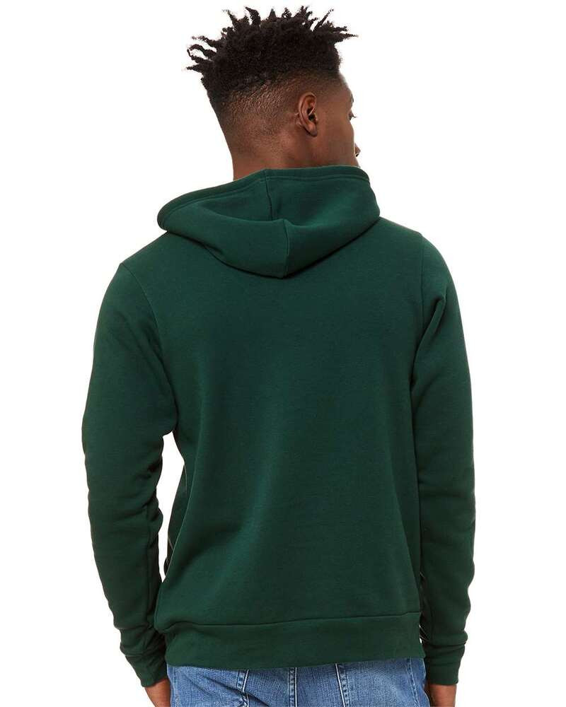 Bella+Canvas 3719 - Unisex Poly/Cotton Hooded Pullover Sweatshirt