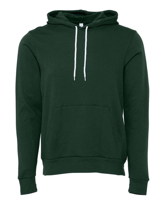 Bella+Canvas 3719 - Unisex Poly/Cotton Hooded Pullover Sweatshirt