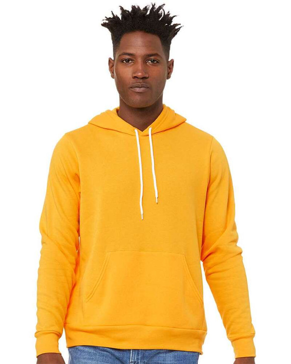 Bella+Canvas 3719 - Unisex Poly/Cotton Hooded Pullover Sweatshirt