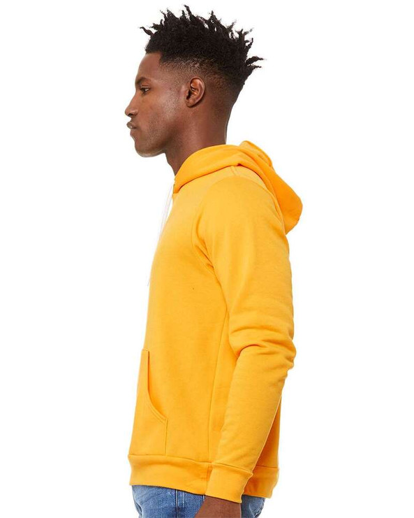 Bella+Canvas 3719 - Unisex Poly/Cotton Hooded Pullover Sweatshirt