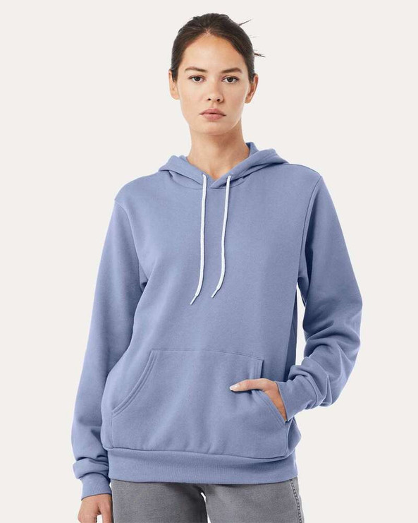Bella+Canvas 3719 - Unisex Poly/Cotton Hooded Pullover Sweatshirt
