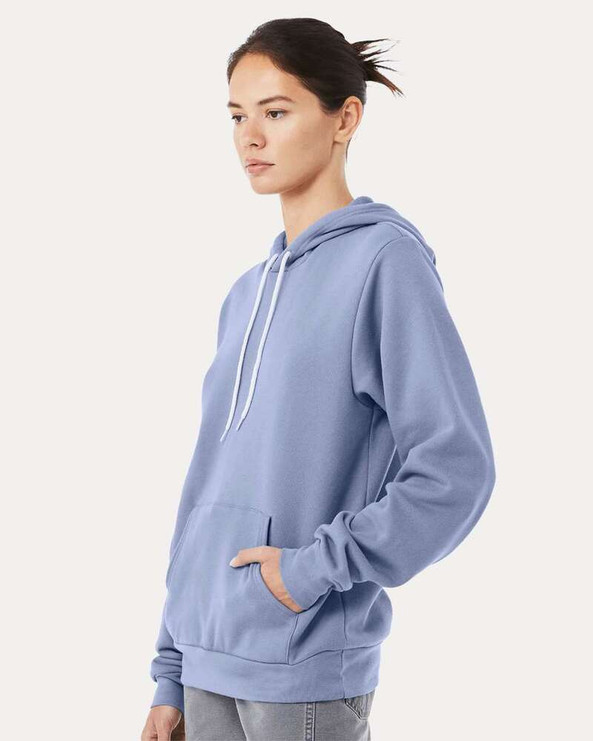 Bella+Canvas 3719 - Unisex Poly/Cotton Hooded Pullover Sweatshirt