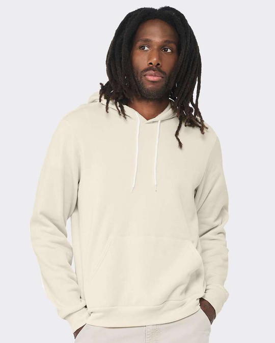Bella+Canvas 3719 - Unisex Poly/Cotton Hooded Pullover Sweatshirt