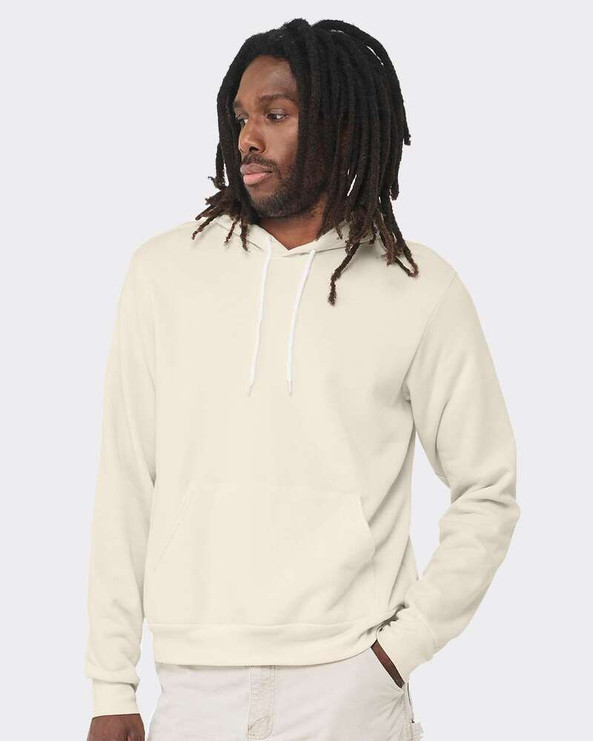 Bella+Canvas 3719 - Unisex Poly/Cotton Hooded Pullover Sweatshirt
