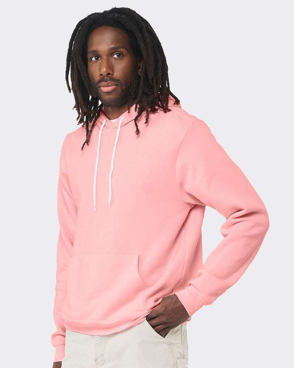 Bella+Canvas 3719 - Unisex Poly/Cotton Hooded Pullover Sweatshirt