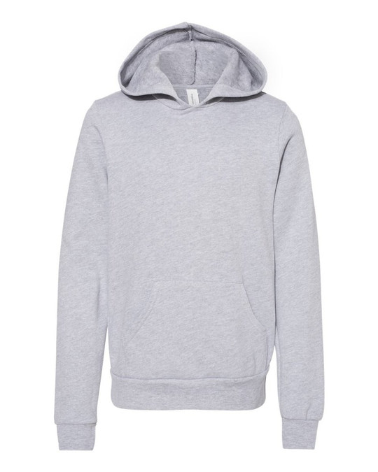 Bella+Canvas 3719Y - Sudadera con capucha de vellón esponjoso para jóvenes
