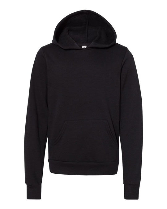 Bella+Canvas 3719Y - Sudadera con capucha de vellón esponjoso para jóvenes