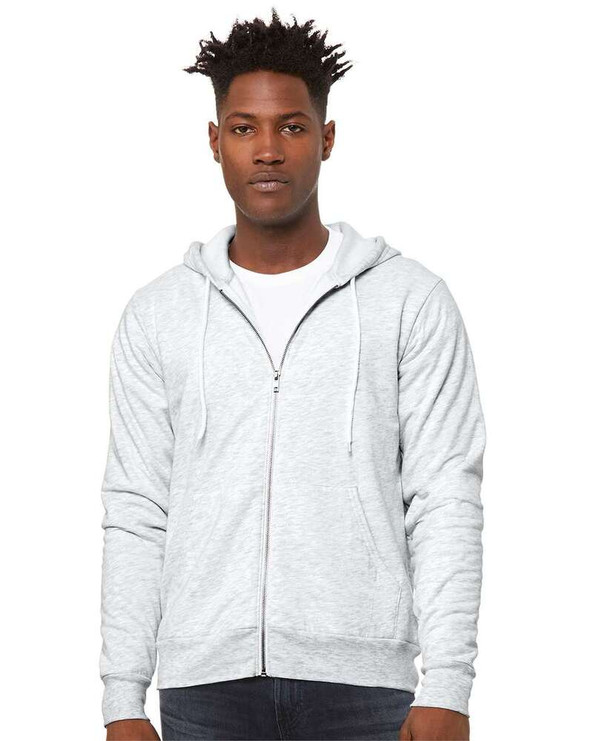 Bella+Canvas 3739 - Unisex Poly-Cotton Fleece Full-Zip Hoodie