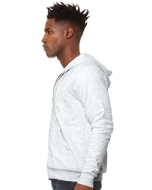 Bella+Canvas 3739 - Unisex Poly-Cotton Fleece Full-Zip Hoodie