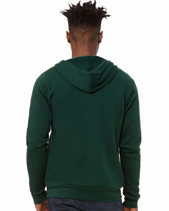 Bella+Canvas 3739 - Unisex Poly-Cotton Fleece Full-Zip Hoodie