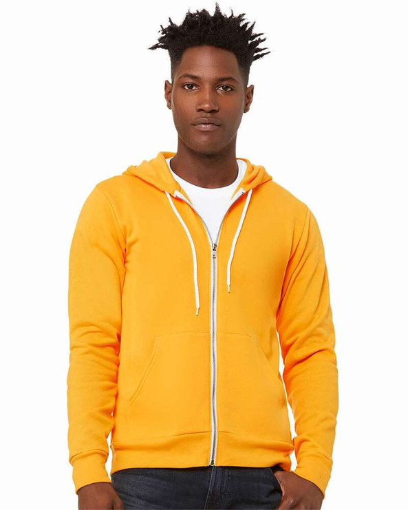 Bella+Canvas 3739 - Unisex Poly-Cotton Fleece Full-Zip Hoodie