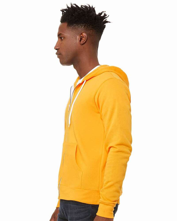 Bella+Canvas 3739 - Unisex Poly-Cotton Fleece Full-Zip Hoodie