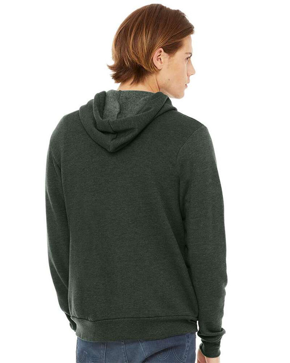 Bella+Canvas 3739 - Unisex Poly-Cotton Fleece Full-Zip Hoodie