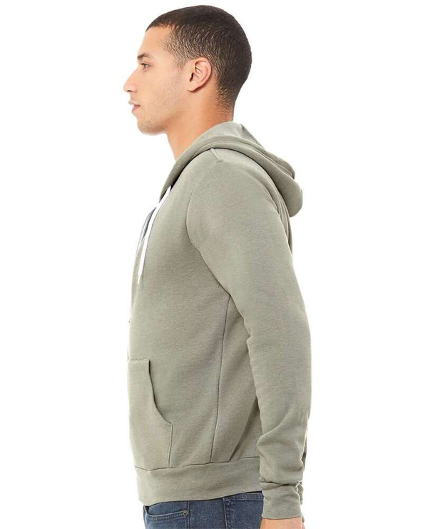 Bella+Canvas 3739 - Unisex Poly-Cotton Fleece Full-Zip Hoodie
