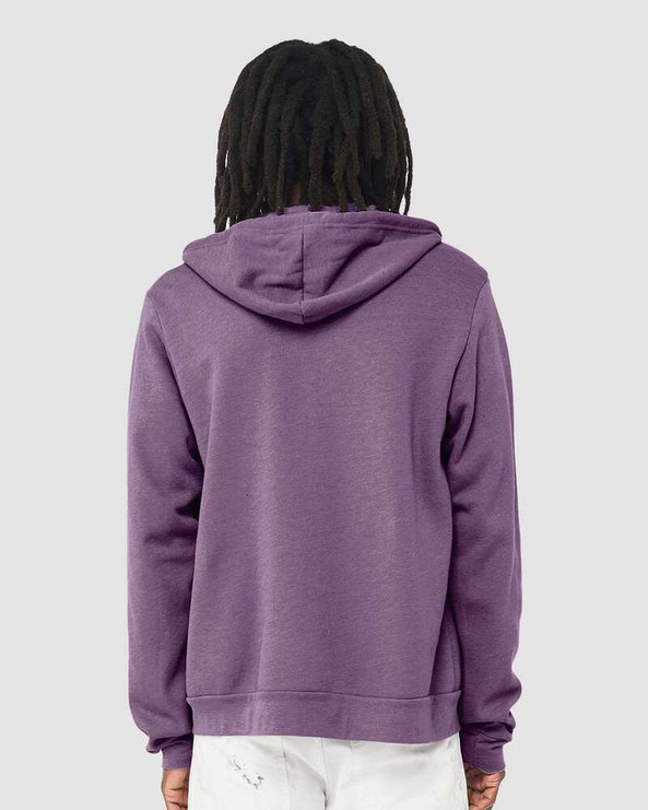 Bella+Canvas 3739 - Unisex Poly-Cotton Fleece Full-Zip Hoodie