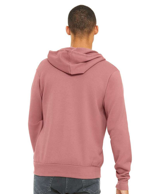 Bella+Canvas 3739 - Sudadera con capucha de forro polar de poliéster y algodón con cremallera completa unisex