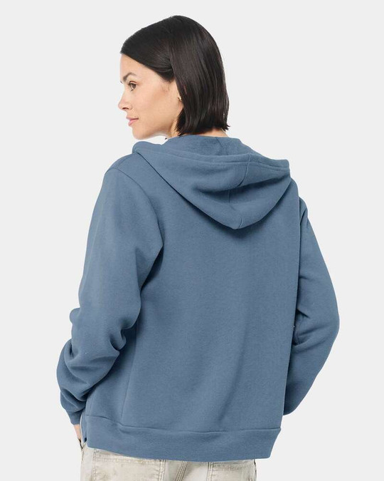 Bella+Canvas 3739 - Sudadera con capucha de forro polar de poliéster y algodón con cremallera completa unisex