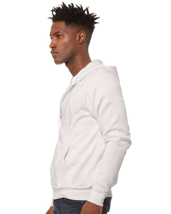 Bella+Canvas 3739 - Unisex Poly-Cotton Fleece Full-Zip Hoodie