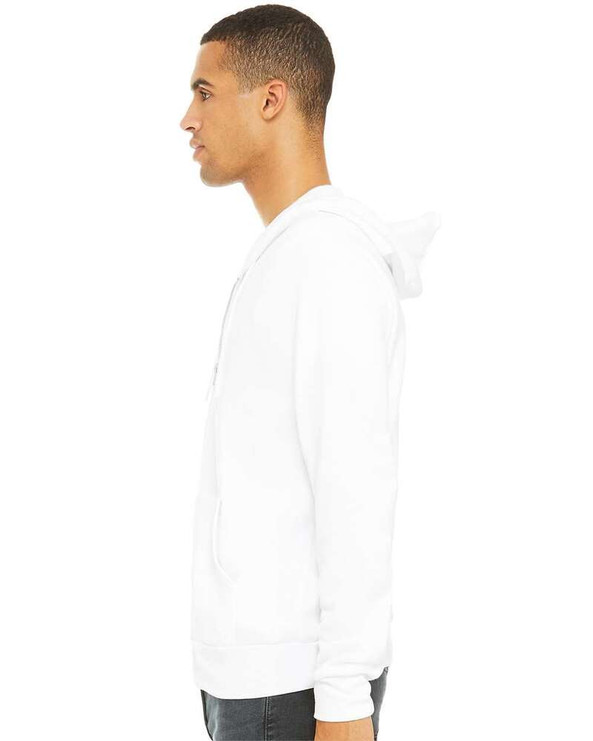 Bella+Canvas 3739 - Unisex Poly-Cotton Fleece Full-Zip Hoodie