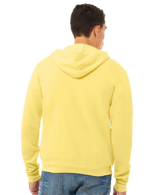 Bella+Canvas 3739 - Sudadera con capucha de forro polar de poliéster y algodón con cremallera completa unisex