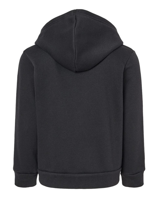 Bella+Canvas 3739T - Sudadera con capucha de vellón esponjoso con cremallera completa para niños pequeños