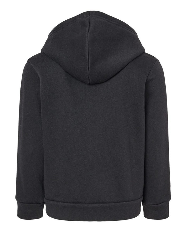 Bella+Canvas 3739T - Sudadera con capucha de vellón esponjoso con cremallera completa para niños pequeños