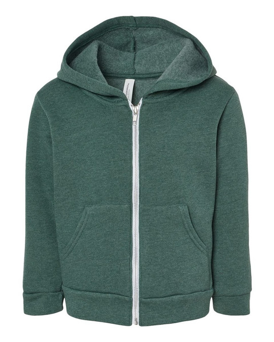 Bella+Canvas 3739T - Toddler Sponge Fleece Full-Zip Hoodie