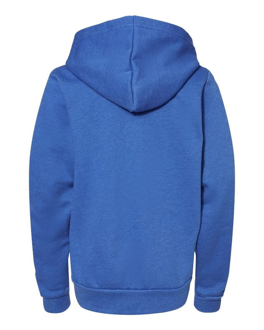 Bella+Canvas 3739Y - Sudadera con capucha de vellón esponjoso con cierre completo para jóvenes