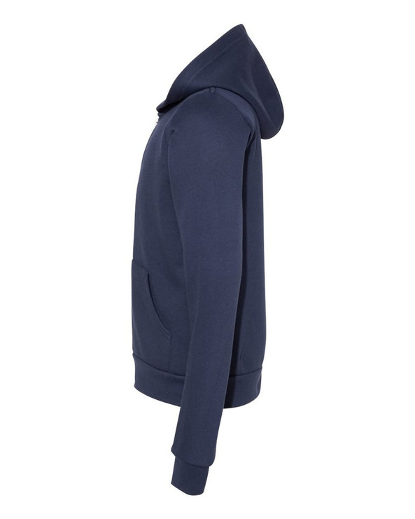 Bella+Canvas 3739Y - Sudadera con capucha de vellón esponjoso con cierre completo para jóvenes