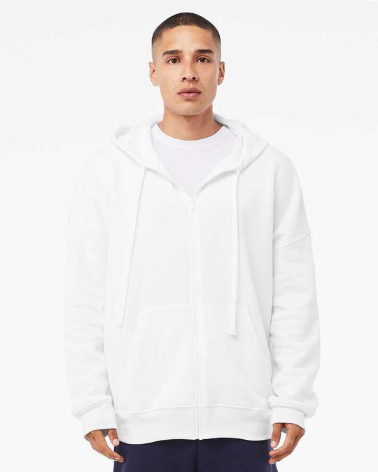 Bella+Canvas 3759 - Sudadera con capucha de cremallera completa DTM de felpa esponjosa