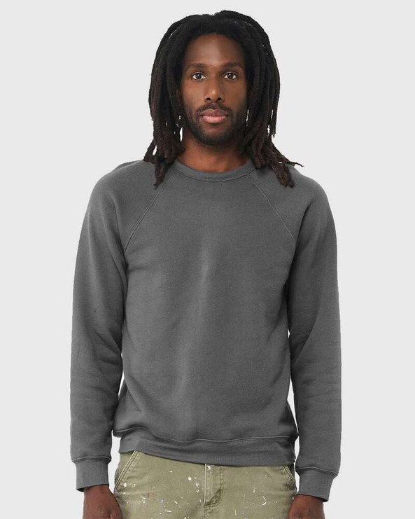 Bella+Canvas 3901 - Sudadera Unisex de Cuello Redondo de Felpa Esponjosa