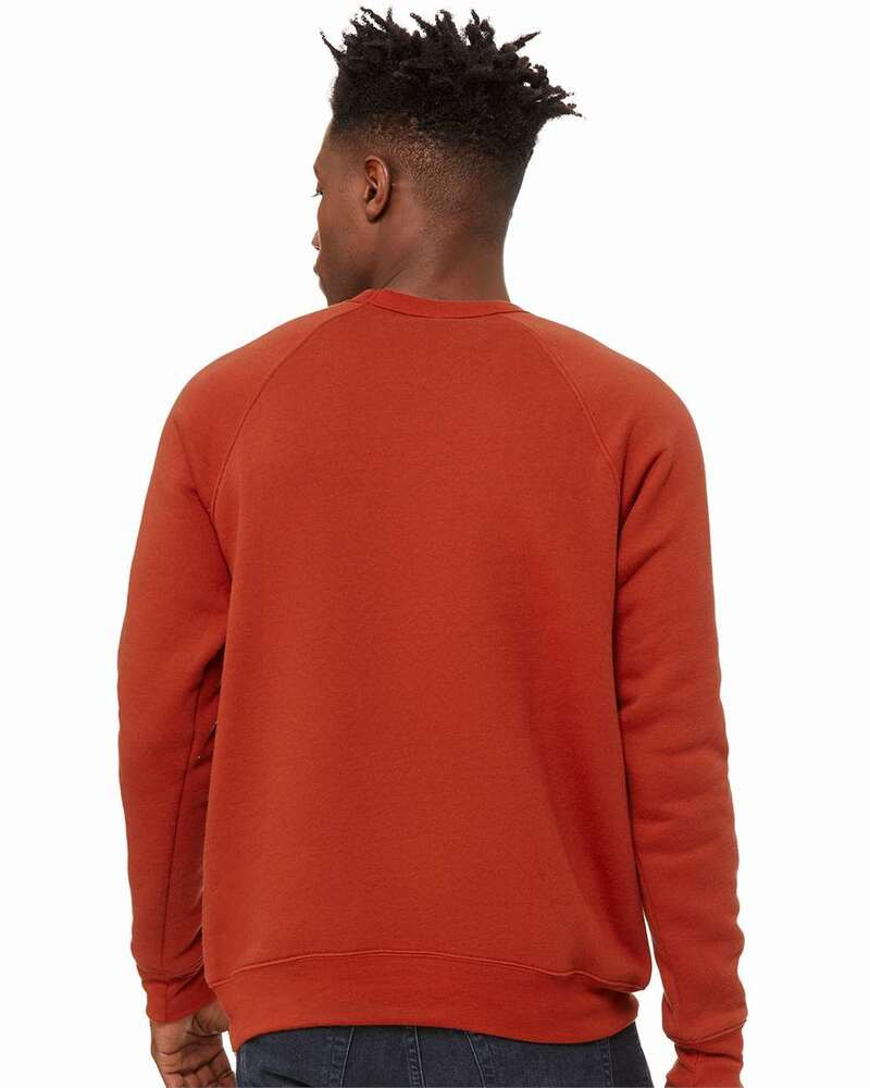 Bella+Canvas 3901 - Sudadera Unisex de Cuello Redondo de Felpa Esponjosa