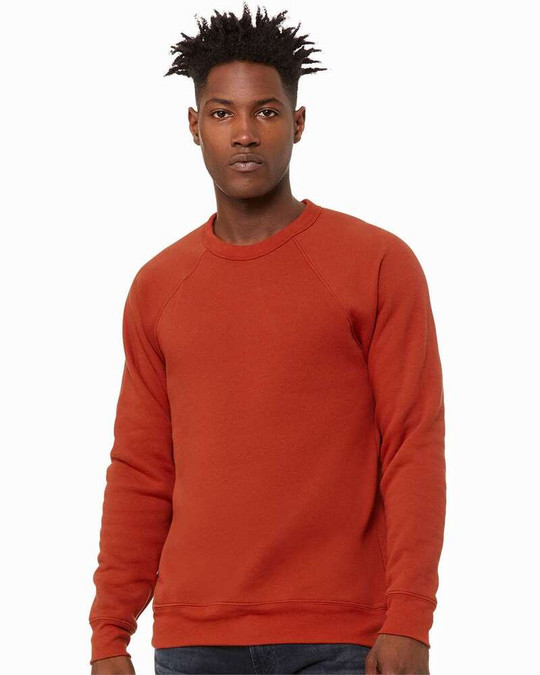 Bella+Canvas 3901 - Sudadera Unisex de Cuello Redondo de Felpa Esponjosa