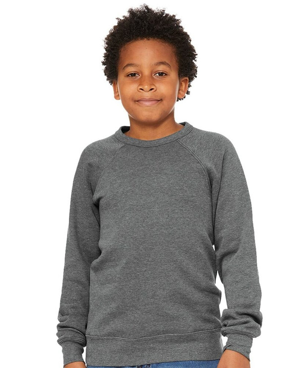 Bella+Canvas 3901Y - Youth Sponge Fleece Crewneck Sweatshirt