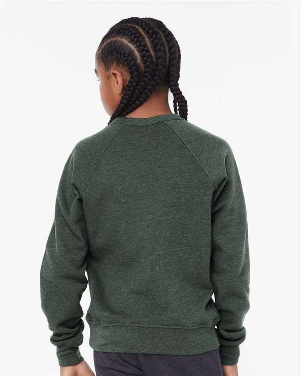 Bella+Canvas 3901Y - Youth Sponge Fleece Crewneck Sweatshirt