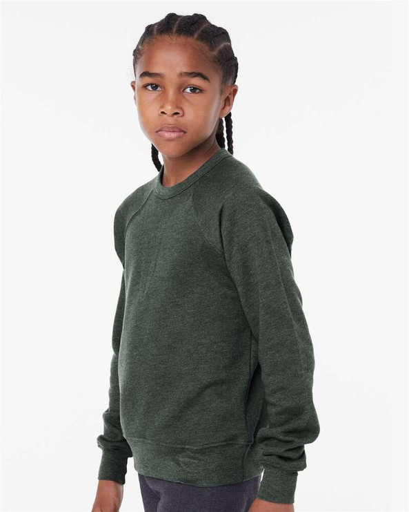 Bella+Canvas 3901Y - Youth Sponge Fleece Crewneck Sweatshirt