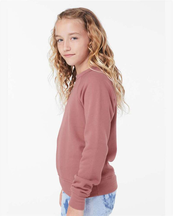 Bella+Canvas 3901Y - Youth Sponge Fleece Crewneck Sweatshirt