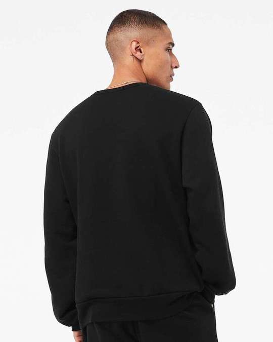 Bella+Canvas 3911 - Sudadera clásica con cuello redondo de Sponge Fleece