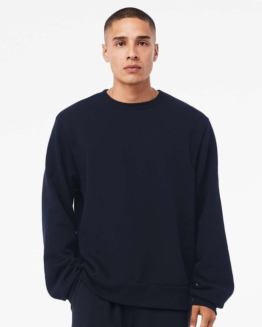 Bella+Canvas 3911 - Sudadera clásica con cuello redondo de Sponge Fleece