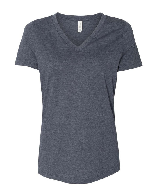 Bella+Canvas 6405CVC - Camiseta de Cuello en V Relajada Heather CVC para Mujer