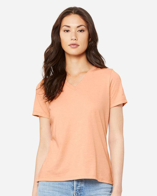 Bella+Canvas 6405CVC - Women's Relaxed Heather CVC V-Neck Tee