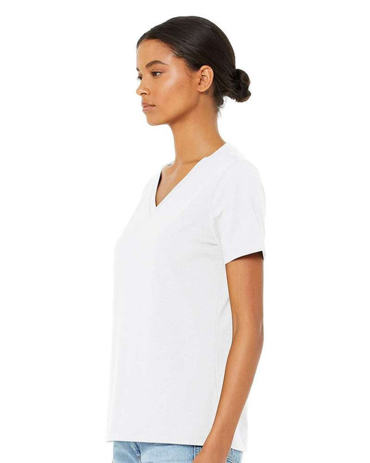 Bella+Canvas 6405CVC - Camiseta de Cuello en V Relajada Heather CVC para Mujer