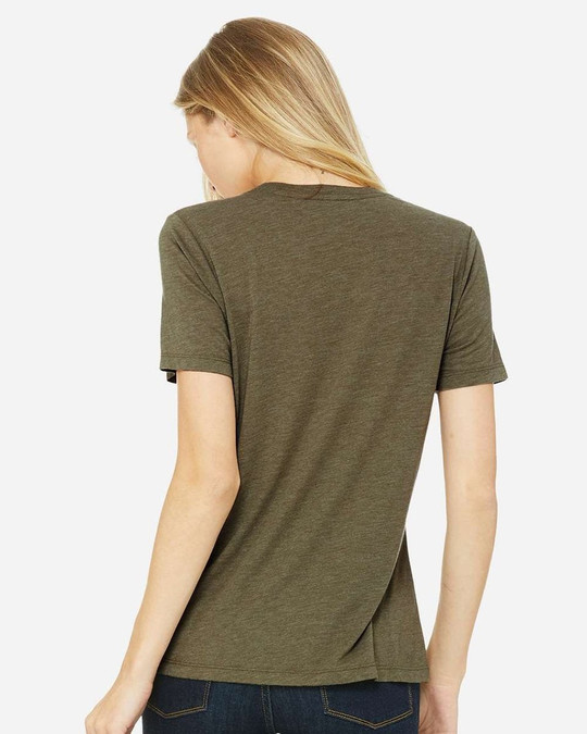 Bella+Canvas 6413 - Camiseta de Mujer de Corte Holgado Triblend