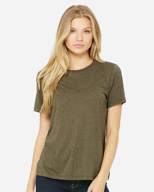 Bella+Canvas 6413 - Camiseta de Mujer de Corte Holgado Triblend