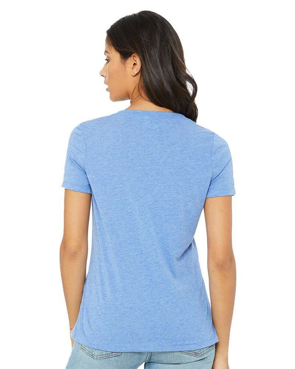 Bella+Canvas 6415 - Women's Relaxed Triblend Short Sleeve V-Neck Tee
