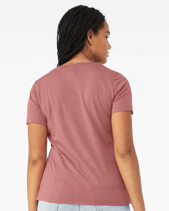 Bella+Canvas 6415 - Women's Relaxed Triblend Short Sleeve V-Neck Tee