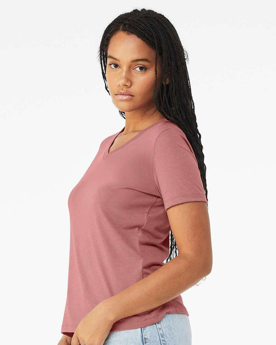 Bella+Canvas 6415 - Women's Relaxed Triblend Short Sleeve V-Neck Tee