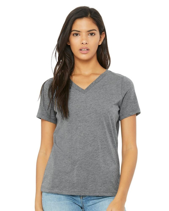 Bella+Canvas 6415 - Women's Relaxed Triblend Short Sleeve V-Neck Tee